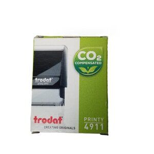 Trodat Printy 4911 Self Inking Stamp COPY Red Message Office Stamp